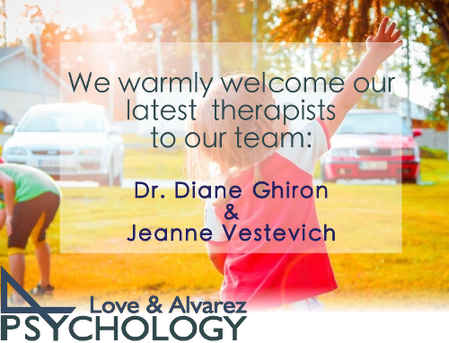 New Therapists Dr. Diane Chiron & Jeanne Vestevich